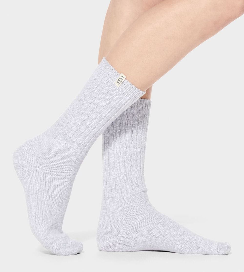 Ugg Socks Canada - Ugg Women's Rib Knit Slouchy Crew Icelandic Blue